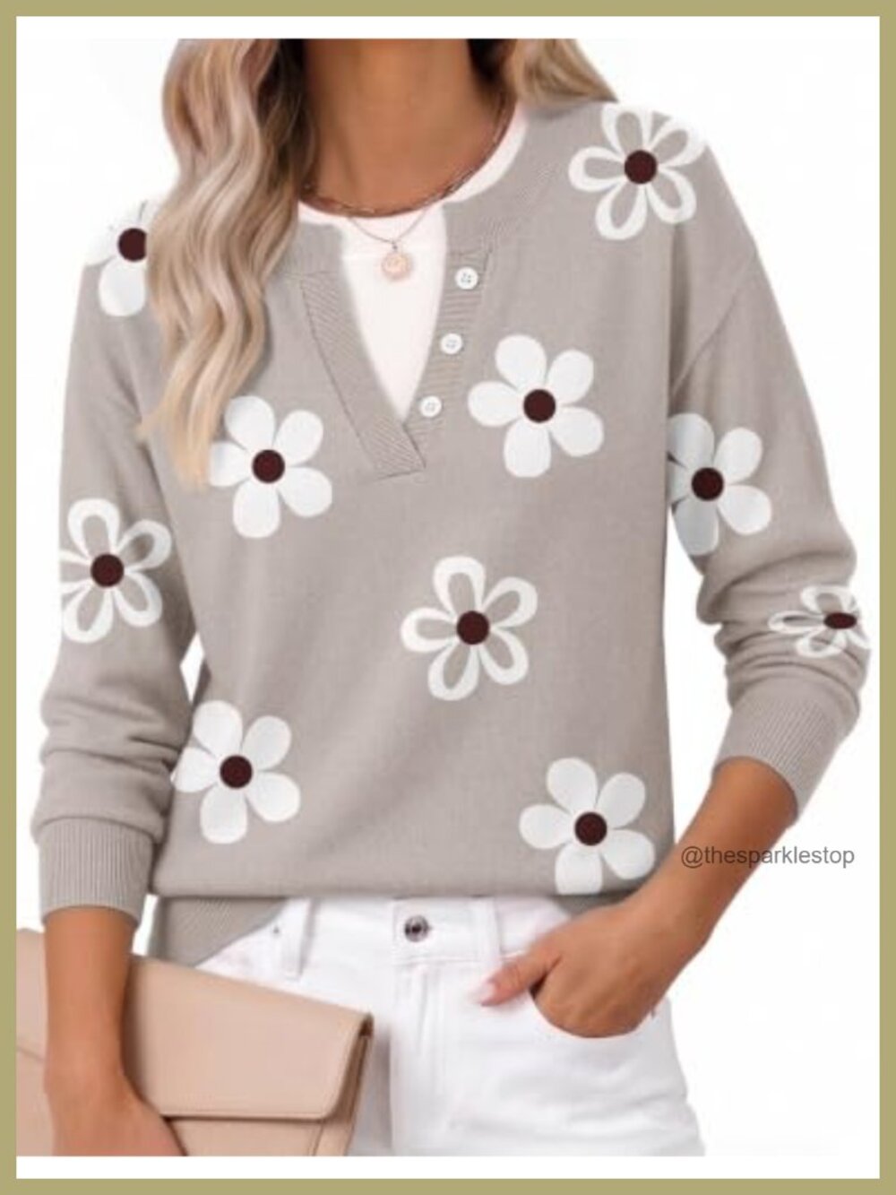 Women's Long Sleeve Crew Neck Pullover Sweater, Faux-Layered Knit Top